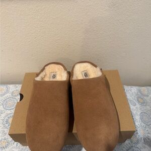 UGG Tan Suede Slip-On Shoes